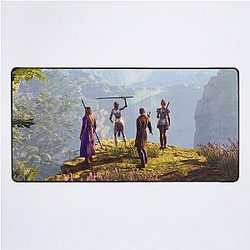 Gale the Wizard, Lae'zel the Githyanki, Shadowheart Cleric of Shar and Wyll the Warlock Desk Mat