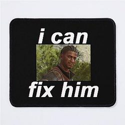 Wyll I can fix him Mouse Pad For Dark Background