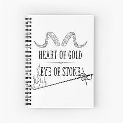 Wyll Ravengard : Heart of Gold, Eye of Stone Spiral Notebook