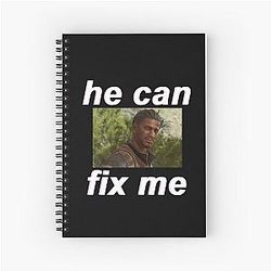 FOR DARK BACKGROUND Wyll Spiral Notebook