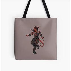 Baldur's Gate Wyll Over Print Tote Bag