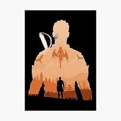 Baldurs Gate 3 - Wyll Negative Illusion Photographic Print