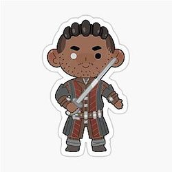 Wyll Chibi Sticker still has the weird character and no duplicates to remove.