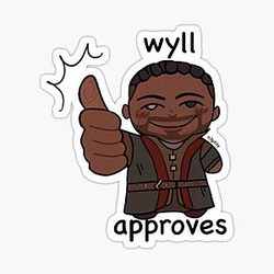 Wyll Approves Sticker