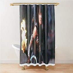 Xena aesthetic art shower curtain