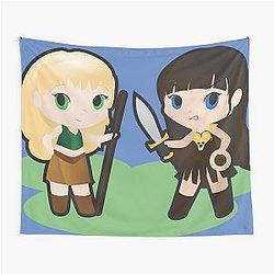 Geek Babies: Xena and Gabrielle Tapestry
