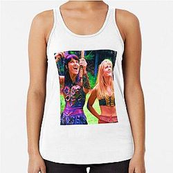 Xena and Gabrielle Art Racerback Tank Top