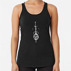 Xena & Gabrielle, Sword, Sais and Chakram Racerback Tank Top