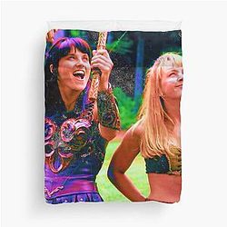 Xena and Gabrielle Art Duvet Cover