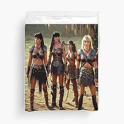 Xena: Warrior Princess xena and gabrielle Duvet Cover