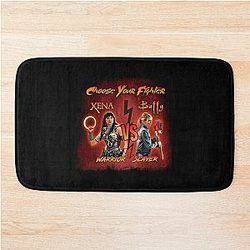 Xena vs Buffy Bath Mat