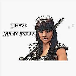 Leyland Designs Xena Warrior Princess Bumper Sticker Water Bottle Decal 5"