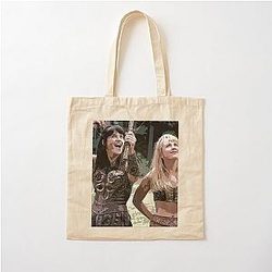 Xena and Gabrielle Art Cotton Tote Bag