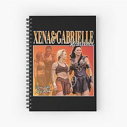 Xena and Gabrielle Retro Spiral Notebook