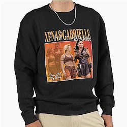 Xena and Gabrielle Retro Pullover Sweatshirt