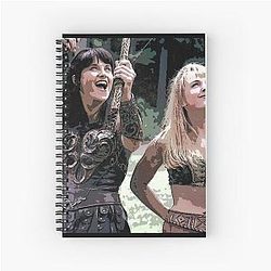 Xena and Gabrielle Art Spiral Notebook