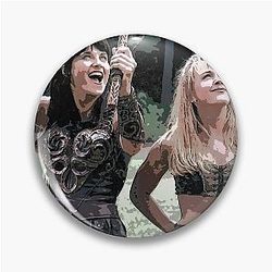 Xena and Gabrielle Art PIN