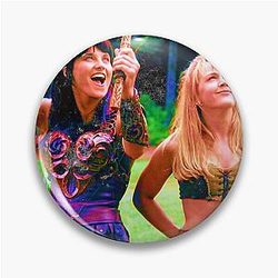 Xena and Gabrielle Art Pin