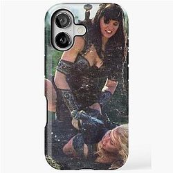 Xena and Gabrielle vintage art iPhone case