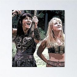 Xena and Gabrielle Art Poster