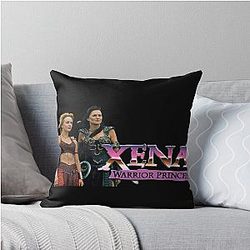 Xena and Olympia Throw Pillow