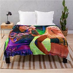 Xena and Gabrielle Art Throw Blanket