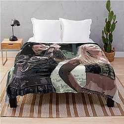Xena and Gabrielle Art Throw Blanket