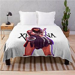 Xena aesthetic throw blanket