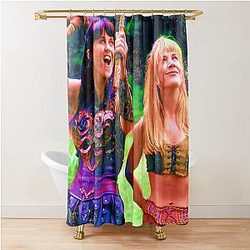 Xena and Gabrielle Art Shower Curtain