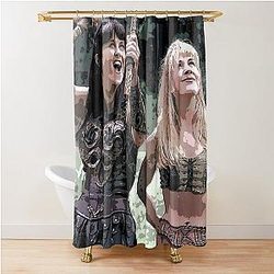 Xena and Gabrielle Art Shower Curtain