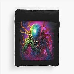 Multi Tentacled Alien Xenomorph Duvet Cover