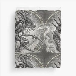 Xenomorph Classic Pencil Drawing Duvet Cover T-Shirt