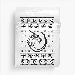Xeno Alien Xenomorph Christmas Duvet Cover