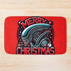 Christmas Xenomorph Bath Mat
