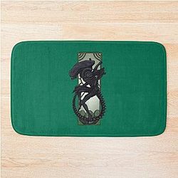Art Nouveau Xenomorph Bath Mat