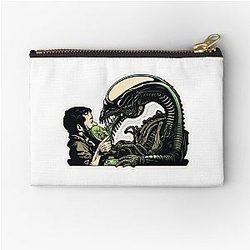 Alien Xenomorph Eating Human Zipper Pouch