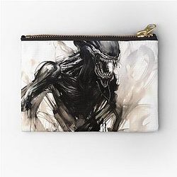Spooky Xenomorph Halloween Art Pouch