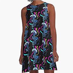 Rainbow Xenomorph Dress