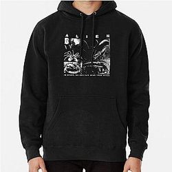 Alien Xenomorph Black Pullover Hoodie