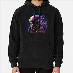 Rainbow Alien Xenomorph Pullover Hoodie