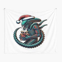 Xenomorph Christmas Tapestry