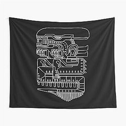 Aztec Xenomorph Tapestry