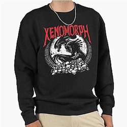 Death Metal Xenomorph Pullover Sweatshirt