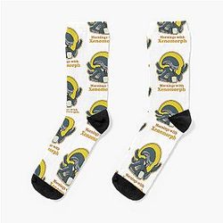 Mornings with Xenomorph Socks