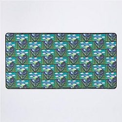 Xenomorph alien in city Desk Mat