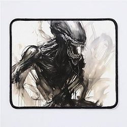 Spooky Xenomorph Halloween Art Mouse Pad