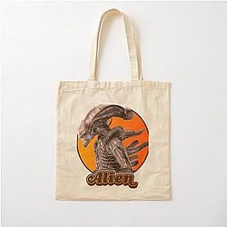 Retro Alien Xenomorph Tribute Cotton Bag