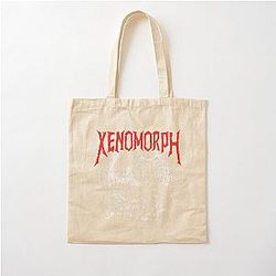 Death Metal Xenomorph Cotton Tote Bag