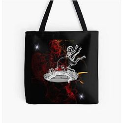 Xenomorph Alien On Spaceship All Over Print Tote Bag