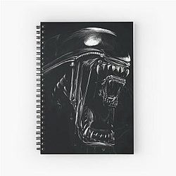 Alien Xenomorph Scratchboard Design Notebook